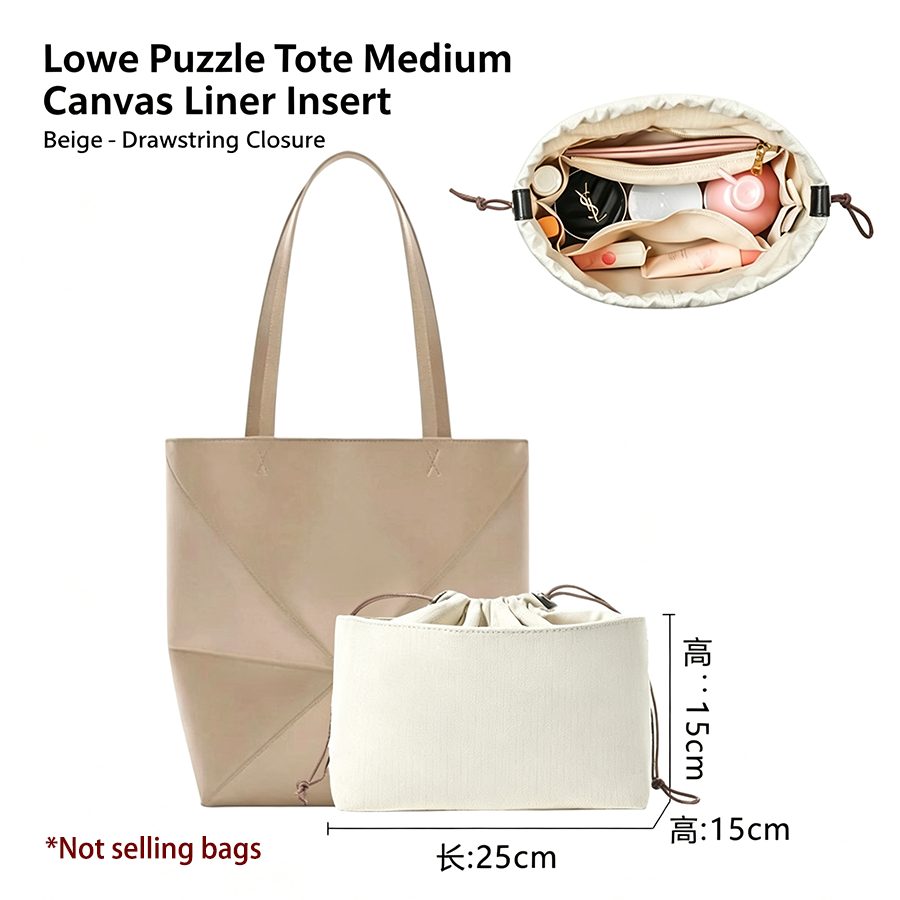 Women Accessories Bag - Zipper Felt Bag Organizer Insert For