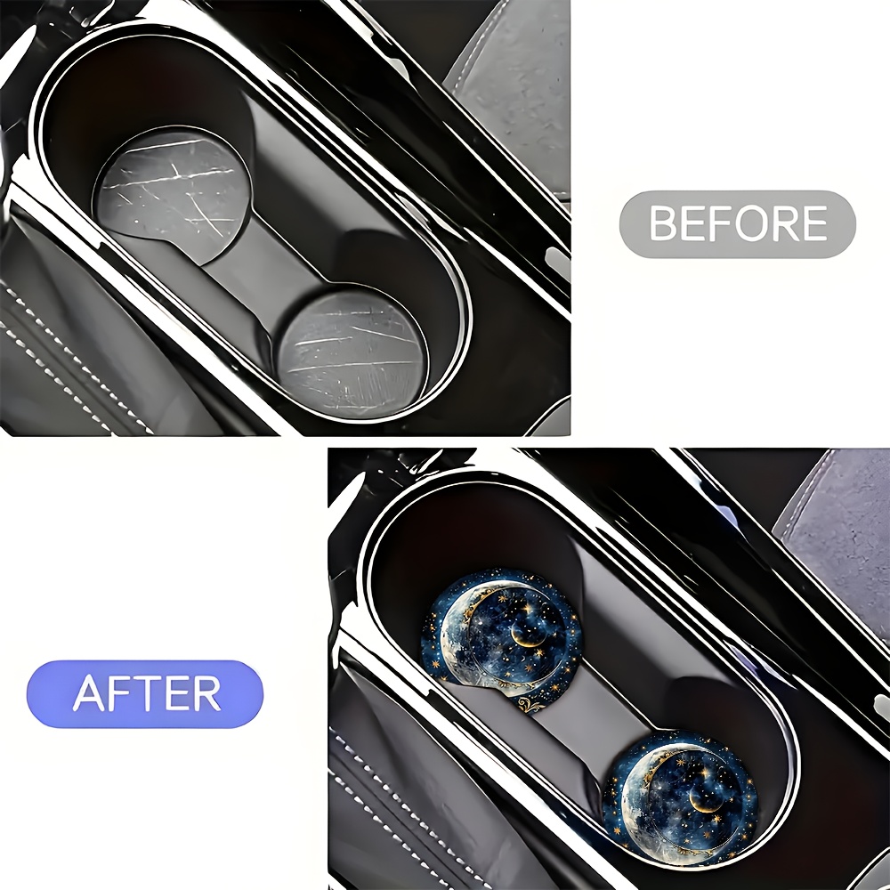 2pcs Starry Night Moon Car Cup - огляд і ціна Women Accessories Holder