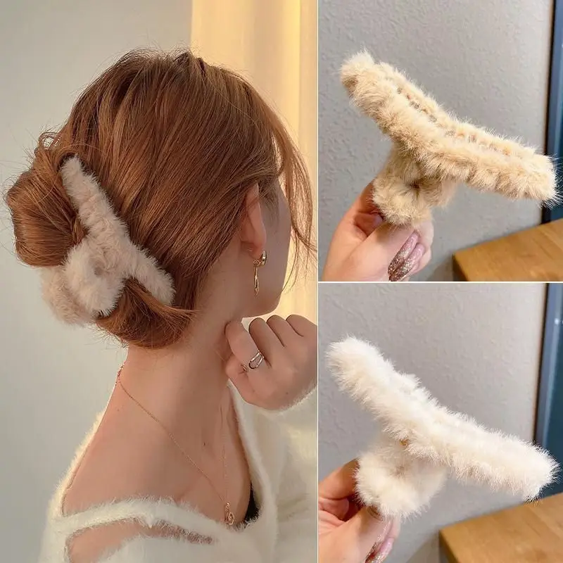 Large Plush Hair Claw Shark Cl - огляд і ціна Women'S Winter Accessories Set