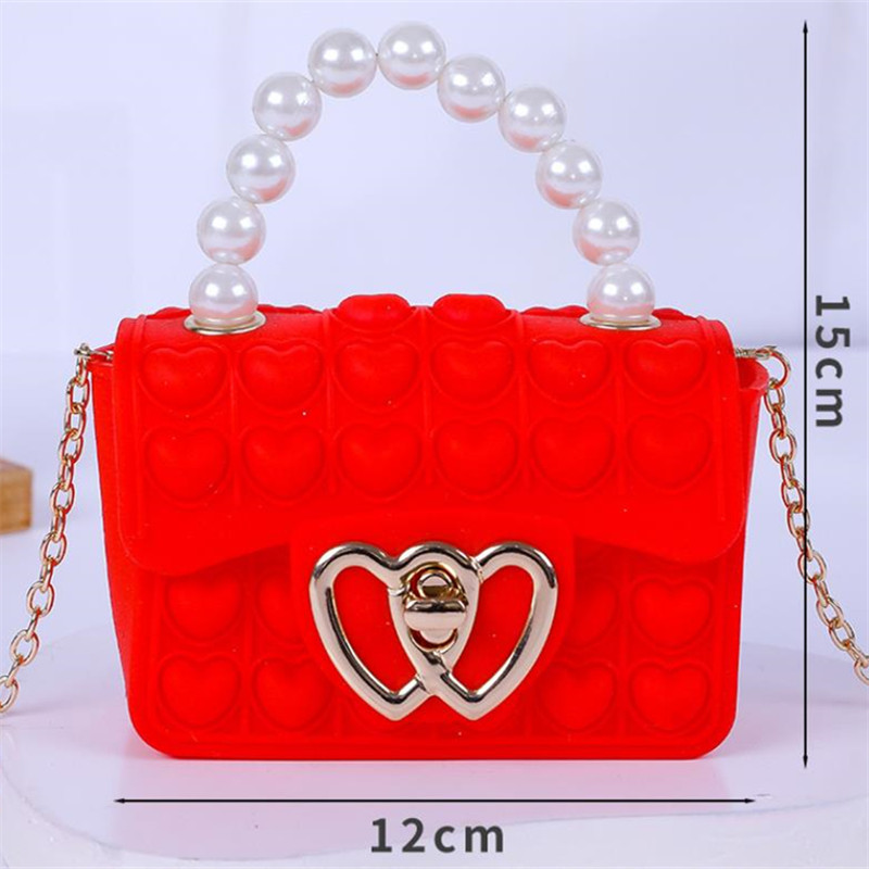 Silicone Love Bubble Jelly Bag - огляд і ціна Wallet Chain Bag