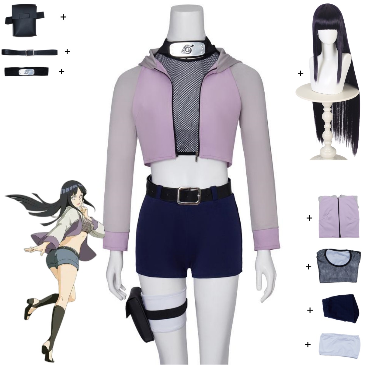 Anime Hyuga Hinata Cosplay Cos - огляд і ціна Women Accessories Bag