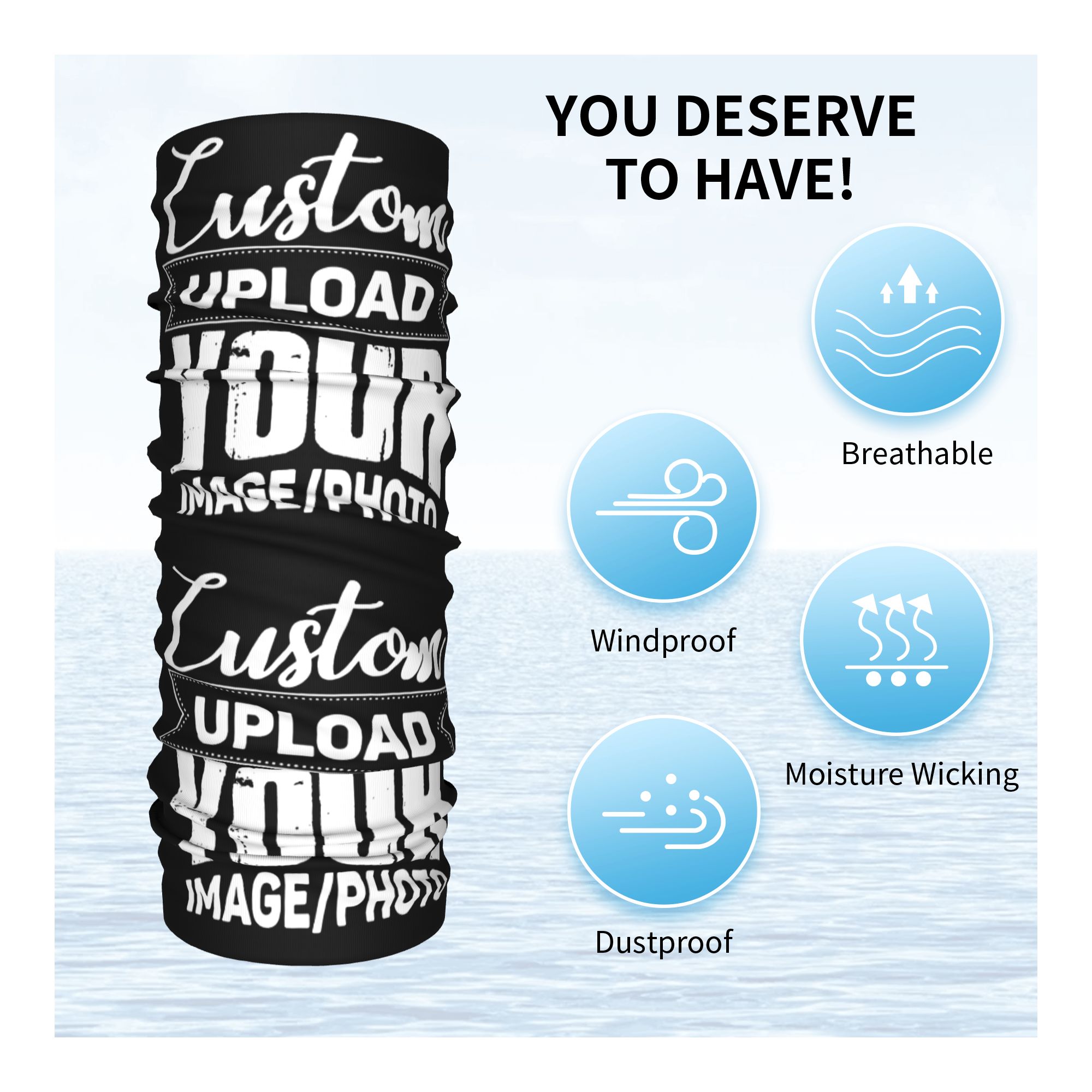 Custom Your Design Here Bandan - огляд і ціна Women Accessories Logo Design