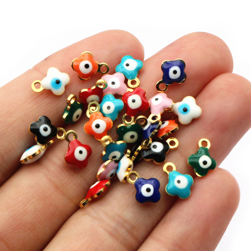 20pcs Charms Enamel Seahorse S - огляд і ціна Evil Eye Bracelet