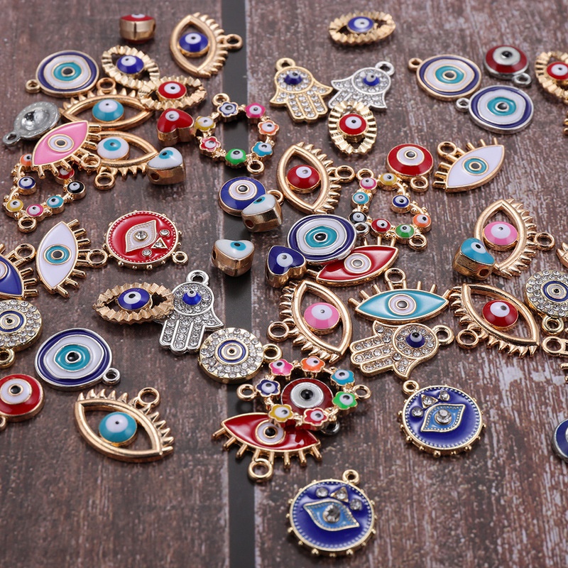 30pcs Mix Alloy Colored Enamel - огляд і ціна Evil Eye Bracelet