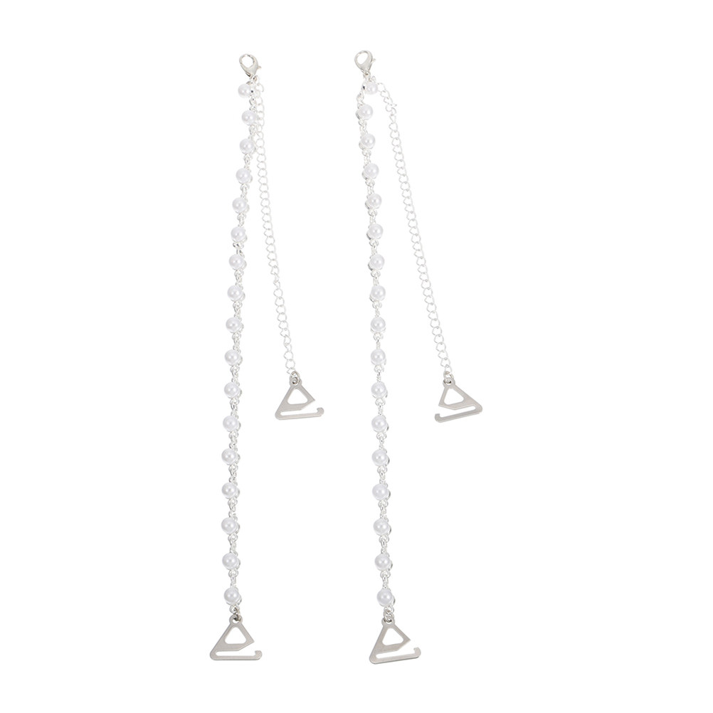 1Pair Pearl Bra Straps Rose Fl - огляд і ціна Women Accessories Holder