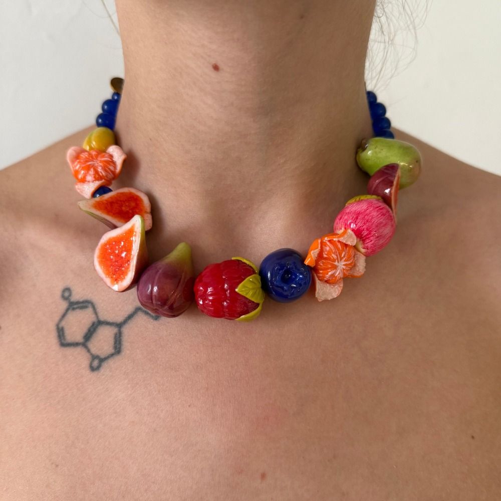 Fashion Layered Beads Fruit Ne - огляд і ціна Layered Necklace Set
