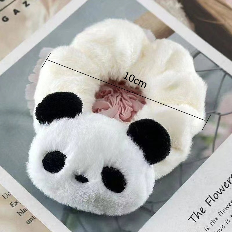Cute Plush Panda Puppy Hair Ti - огляд і ціна Women'S Winter Accessories Set