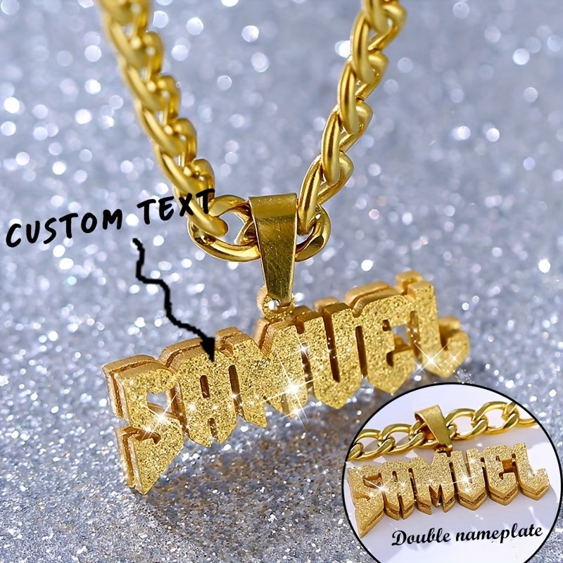 Custom Name Double Layer Neckl - огляд і ціна Layered Necklace Set