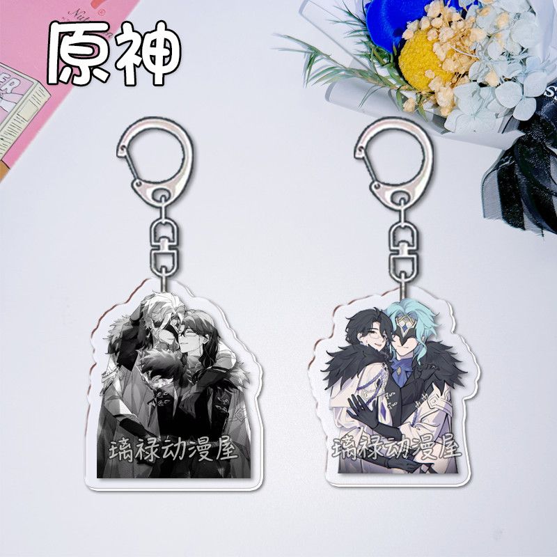 2pcs Genshin Impact  Keychains - огляд і ціна Women Accessories Bag