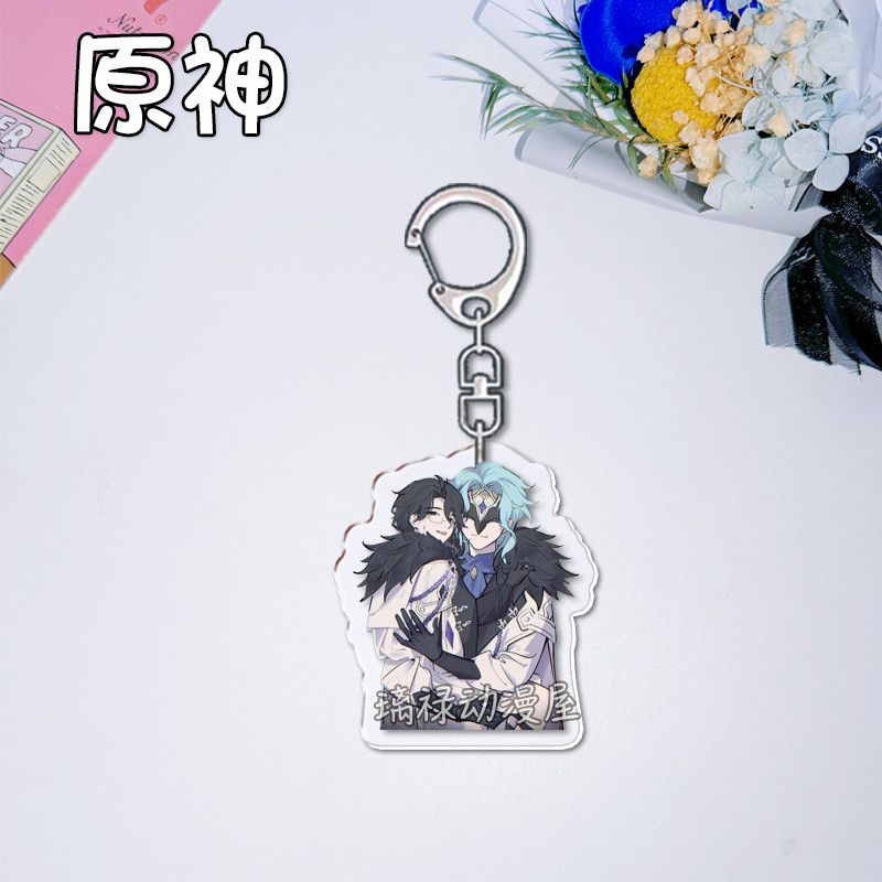 2pcs Genshin Impact  Keychains - огляд і ціна Women Accessories Bag
