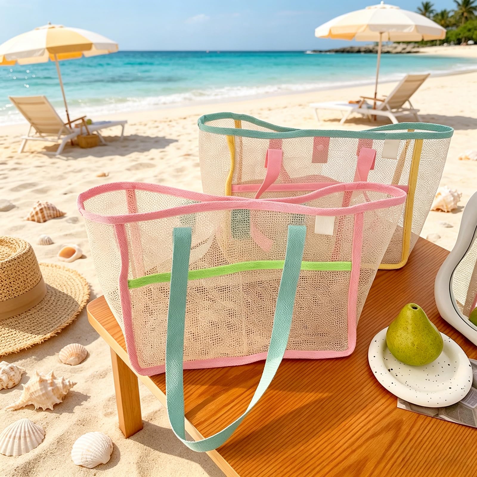 Beach Bags for Women Colorful  - огляд і ціна Women Accessories Bag