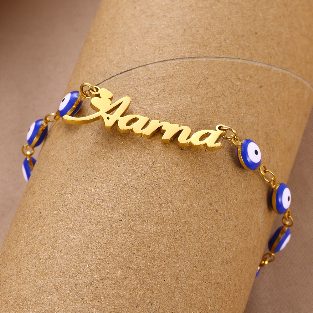 Custom Name Blue Evil Eye Brac - огляд і ціна Evil Eye Bracelet