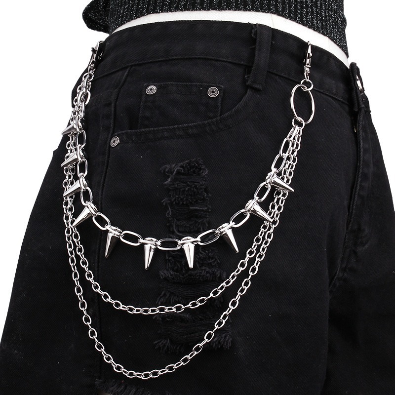 Hip Hop Punk Rock Metal Pants  - огляд і ціна Wallet Chain Bag