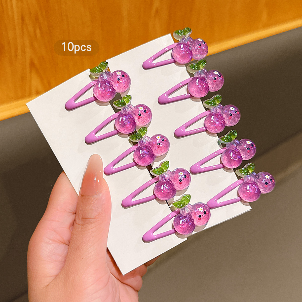 10 Purple Cherry BB Clips Swee - огляд і ціна Women'S Affordable Accessories