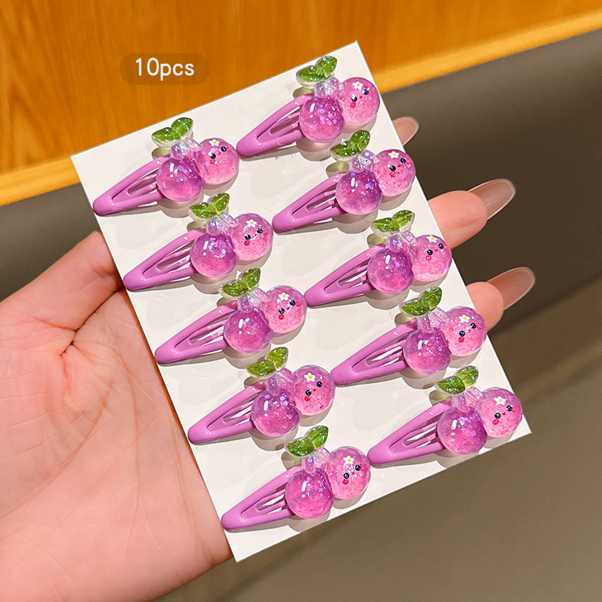 10 Purple Cherry BB Clips Swee - огляд і ціна Women'S Affordable Accessories