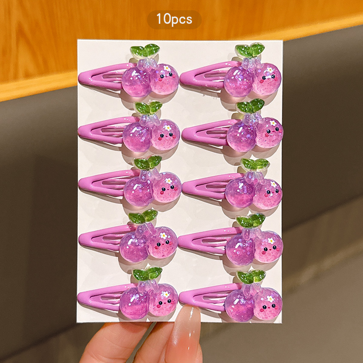 10 Purple Cherry BB Clips Swee - огляд і ціна Women'S Affordable Accessories