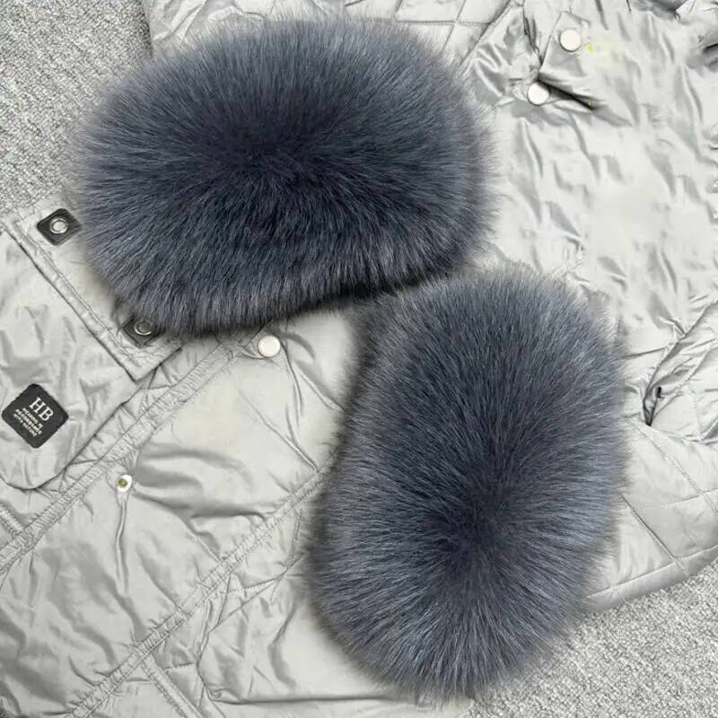 Ladies fox fur Arm Warmers Set - огляд і ціна Women'S Winter Accessories Set