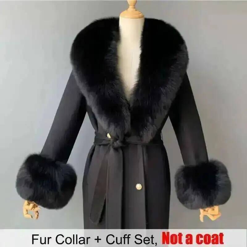 Real Fur Collar And Cuffs Set  - огляд і ціна Women'S Winter Accessories Set