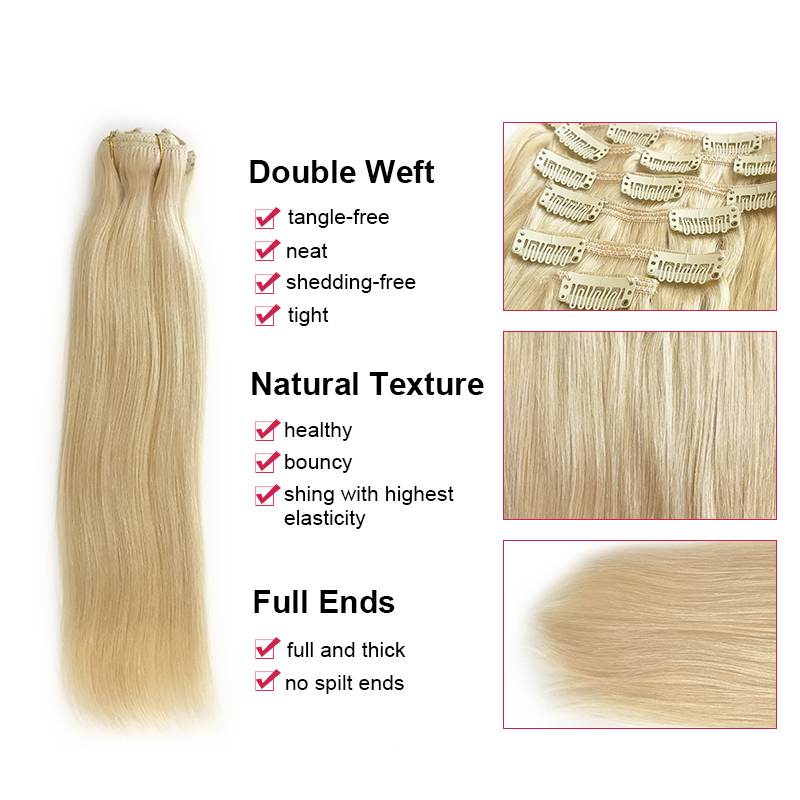 Ali Queen 7Pcs Clip in Hair Ex - огляд і ціна Women Accessories On Sale