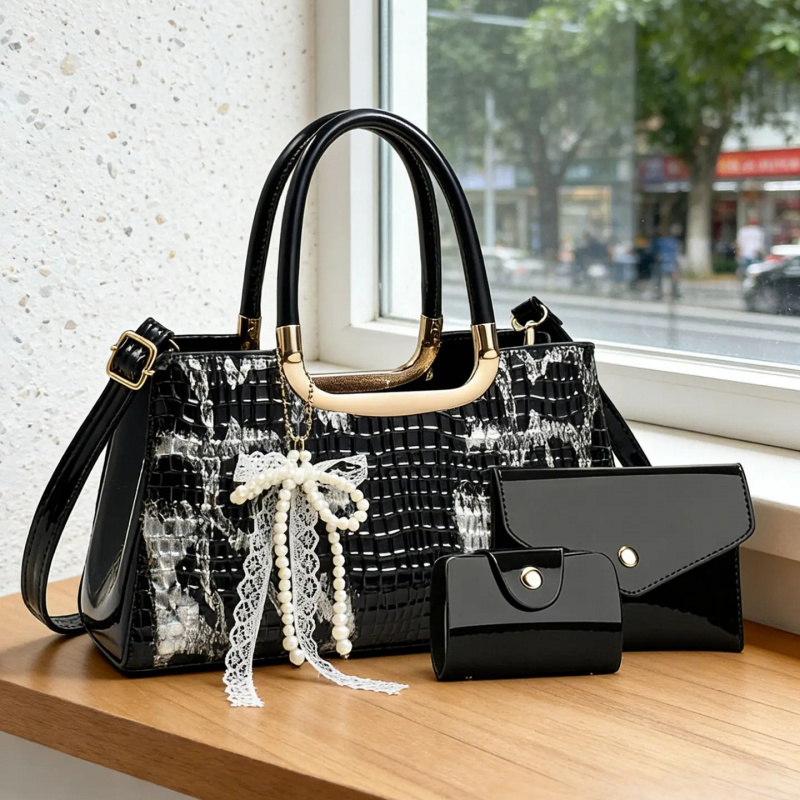 Women's Handbag Set, Crocodile - огляд і ціна Women Accessories Bag