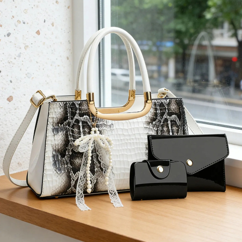Women's Handbag Set, Crocodile - огляд і ціна Women Accessories Bag