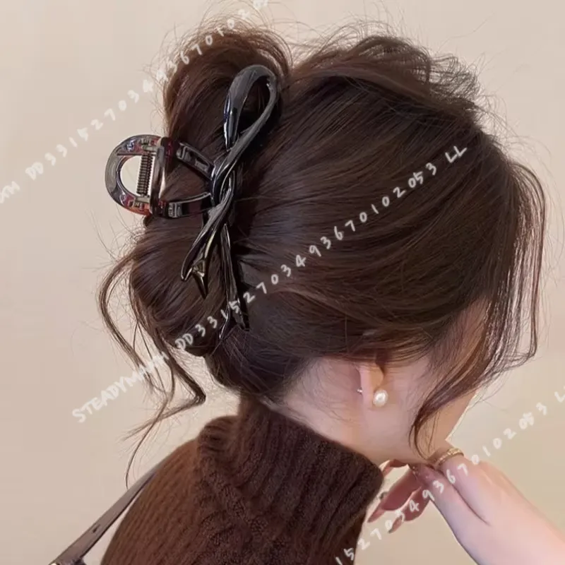13cm Acrylic Ribbon Bow Hair C - огляд і ціна Women Accessories Holder