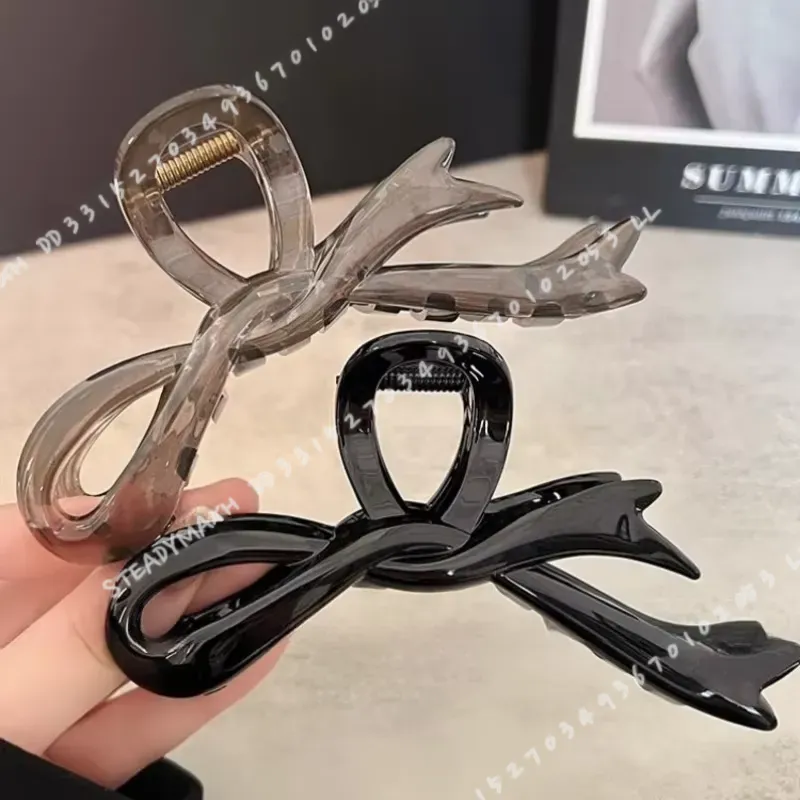 13cm Acrylic Ribbon Bow Hair C - огляд і ціна Women Accessories Holder