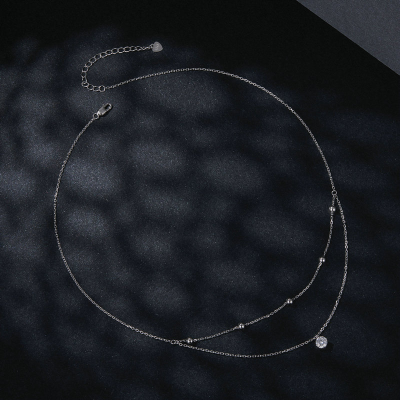 Bamoer U 0.5CT Moissanite Neck - огляд і ціна Layered Necklace Set