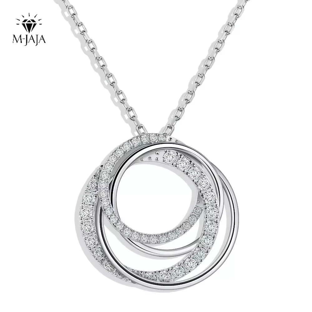 M-JAJA Moissanite Pendant Neck - огляд і ціна Layered Necklace Set
